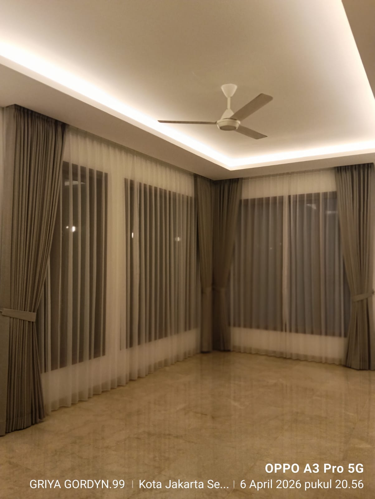 Pemasangan Gordyn oleh GRIYA GORDYN 99 Jakarta