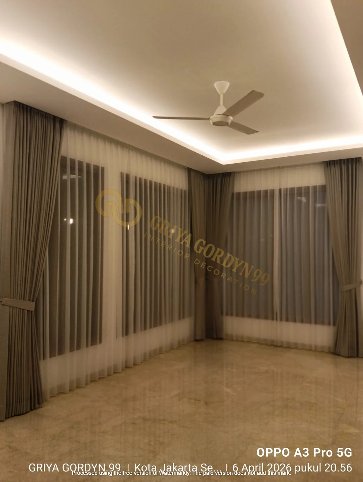 Pemasangan Gordyn oleh GRIYA GORDYN 99 Jakarta