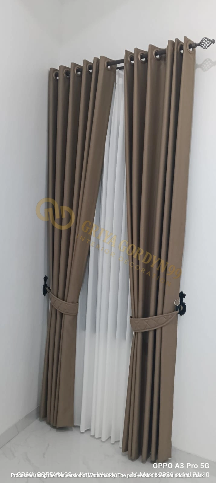 Vertical Blinds — Pemasangan Gordyn Dimout Santorini Collection  Rawamangun Jaktim — GRIYA GORDYN 99