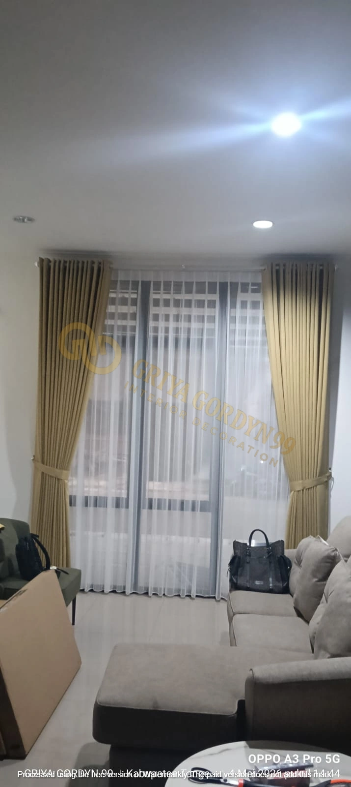 Vertical Blinds — Pemasangan Gordyn Dimout  Simprug Village Pik 2 — GRIYA GORDYN 99