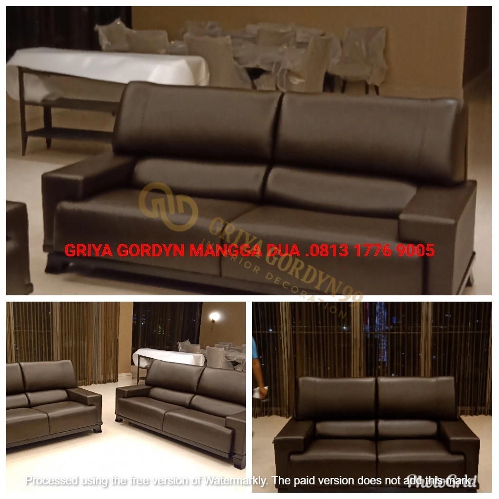 Recover Sofa di Apartemen The Rafles Kuningan — GRIYA GORDYN 99
