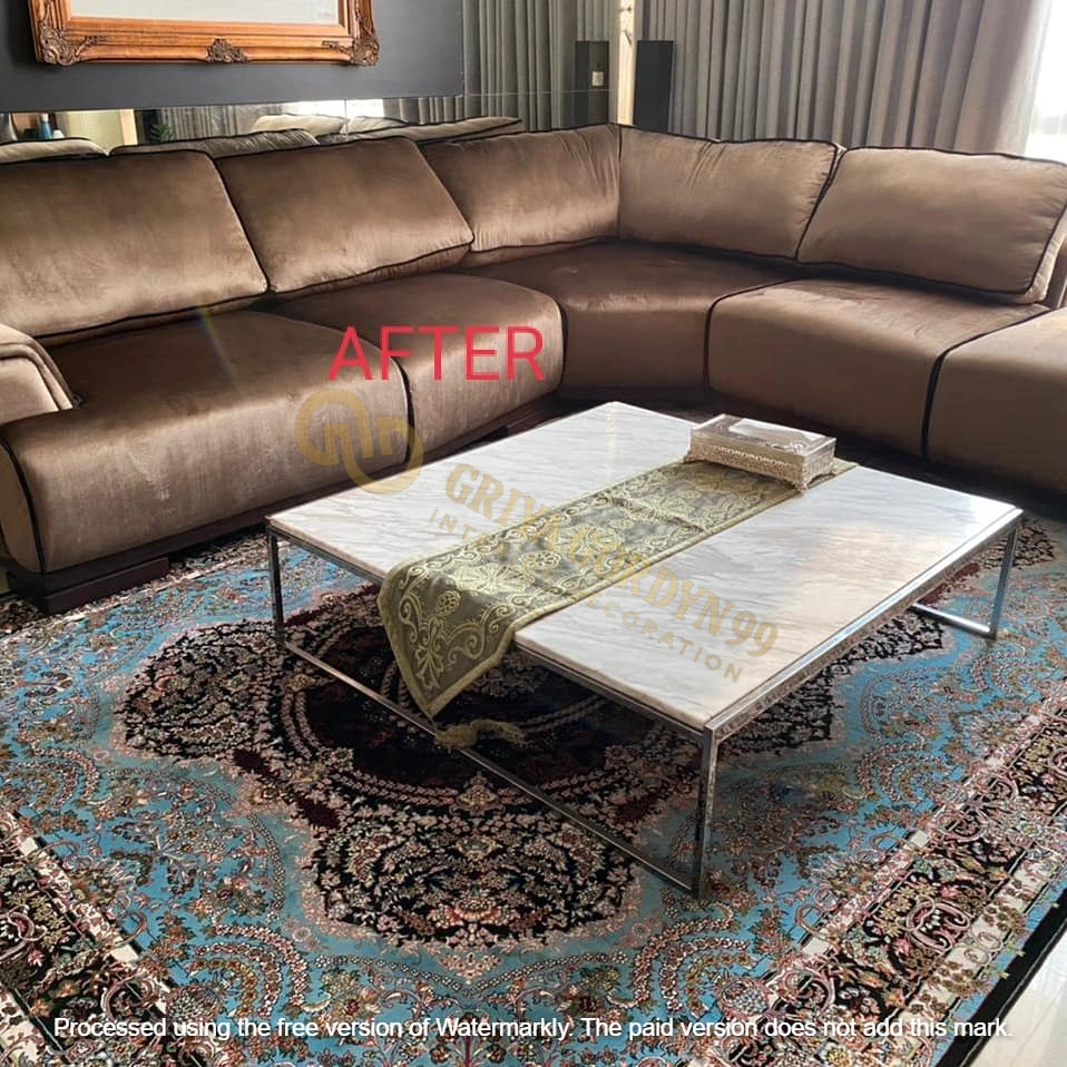 Recover Sofa di The Summit Kelapa Gading — GRIYA GORDYN 99